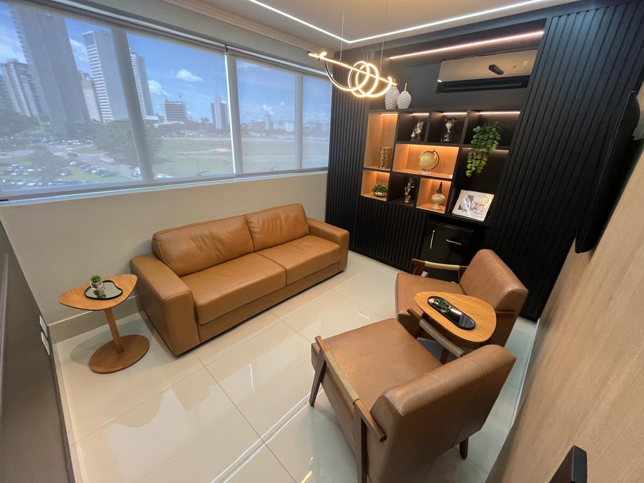 Sala de convivência e recepção do escritório